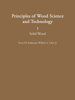 cover image of Principles of Wood Science and Technology